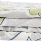Taç Jonas Çiçek Desenli%100 Polyester Battaniye, Gri, Çift Kişilik