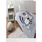 Taç Lisanslı Beşiktaş Yavru Kartal Desenli Unisex Bebek Battaniye %100 Polyester 100x120 cm Siyah Beyaz