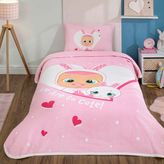 Taç Lisanslı Cry Babies Cute Pamuk Tek Kişilik Pike Takımı - Çok Renkli