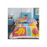 Taç Lisanslı Disney Lilo & Stitch Fruit Pamuk Tek Kişilik Pike Takımı