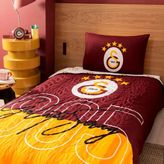 Taç Lisanslı Galatasaray 1905 Yatak Örtüsü Tek Kişilik - Kırmızı - Sarı - 100 x 200 cm