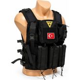 tactical hücum yeleği - Standart - Siyah