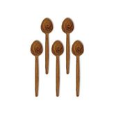 Tahta Kaşık Yemek Kaşığı Ahşap Kaşık Set Zeytin Ağacı Yemek Takımı Mutfak Gereçleri 29 cm - Kahverengi