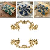 Tahtakale Toptancı Barok Desenli Vintage Stil Lüks Tepsi ve Sunum Kulpu 9 cm (2 Adet) Gold