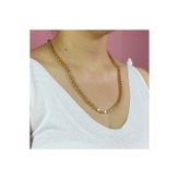 takıbyysm Altın Kaplama Kolye Halep Arpa Pullu Zincir 60 Cm