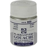 Talens 800 Silver 16 ml Cam Şişe Guaj Boya