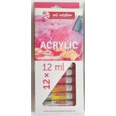 Talens Akrilik Boya 12 Renk 12 Ml Rt-9021712M