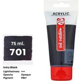 Talens Art Creation 75 ml Ivory Black 701 Akrilik Boya
