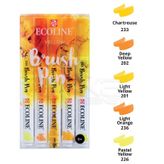 Talens Ecoline Brush Pen Sarı Tonlar 5'li Set
