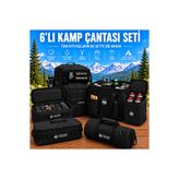 talentteles BLACK 6'LI KAMP ÇANTASI SETİ