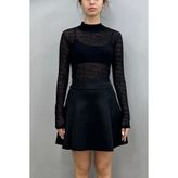 Tam Moda Kadın Tül Bluz Astarsız