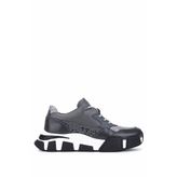 Tamer Tanca Erkek Hakiki Deri Gri Sneakers & Spor Ayakkabı 1145 12546-Y ERK AYK Y246 GRI PRST