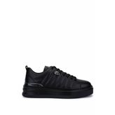 Tamer Tanca Erkek Hakiki Deri Siyah Deri Sneakers & Spor Ayakkabı 352 23141 Erk Ayk SK25-26 Sıyah Dr
