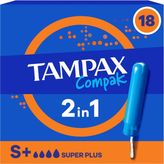 Tampax Tampon Compak Super Plus 18'lı
