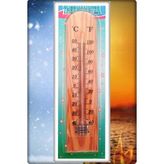 TAN EXPRESS Ahşap Termometre Sıcaklık Ölçer 6X27 cm 1 Adet - 6 x 27 cm