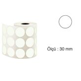 Tanex 30 mm 2000 Adet Gri Nokta Etiket