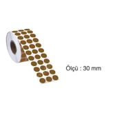Tanex 30 mm 2000 Adet Kraft Nokta Etiket