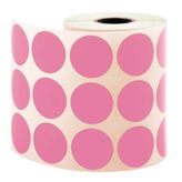 Tanex 30 mm 2000 Adet Pembe Nokta Etiket