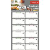 Tanex MTC-401 2'li Buzdolabı Etiketi