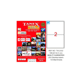 Tanex TW-2002 Lazer Etiket
