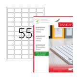 Tanex TW-2055 37x24 mm Lazer Etiket