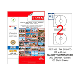 Tanex TW-2116 116x41 mm Laser Etiket
