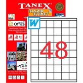 Tanex TW-2137 35x37 mm Laser Etiket