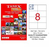 Tanex TW-2374 105 x 74 mm Laser Etiket