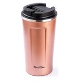 Tantitoni 001-01-Coffee Pembe 500 ml Paslanmaz Çelik Termos