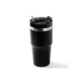 Tantitoni SİYAH PASLANMAZ ÇELİK PİPETLİ TERMOS BARDAK 600ML