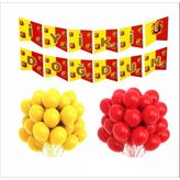 Taraftar Sarı Kırmızı 20 Balon+Banner