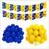 Taraftar Sarı Lacivert 20 Balon + Banner