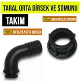 Taral Orta Plastik Dirsek ve Somunu Takım