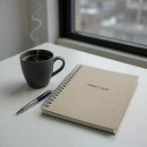 Tarihsiz 6 Aylık Günlük Planlayıcı | Spiralli Sert Kapaklı Organizer Not Defteri | 204 Sayfa | 22 X 28,5 Cm
