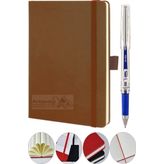 Tarihsiz Ajanda Çizgili Sert Kapak Lastikli 13X21 Cm Ve Pilot Kalem Seti 1 Paket Not Defteri Çizgili Kalem Tutuculu