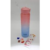 Taros 800 ml Rainbow Matara Pembe-Mavi
