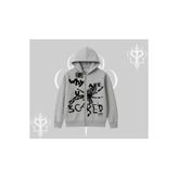 Tarzsokak Beyaz Hırka Sweatshirt Why are u Scared