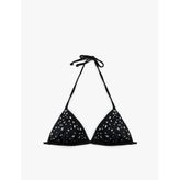 Taş Detaylı Üçgen Bikini Üstü
