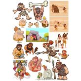 Taş Devri Sticker Set 20 Parça Telefon, Tablet, Defter, Laptop Sticker