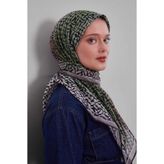 Taş Renk Geçişli Desen Soft Eşarp