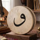 Tasarımlı Bendir (Kılıf Hediyeli) (Vav)