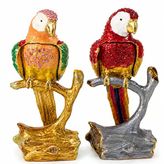 Taşlı Papağan Figürü Tekli Biblo