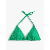 Taşlı Üçgen Bikini Üstü