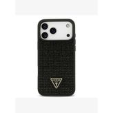 Taşlı Üçgen Logolu iPhone 17 Pro Max Kılıf