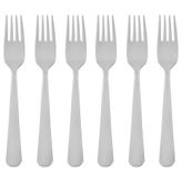Tatlı çatalı, paslanmaz çelik, 16 cm, 6 adet
