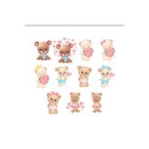 Tatlı Sevimli Ayıcıklar Sticker Set