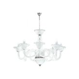 Tavcam Bahar Opal 8'li Salon Avize - Beyaz