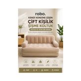 Tech Butiq Çift Kişilik Pompalı Şişme Koltuk - Siyah