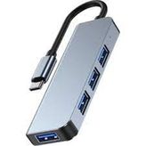 Techmaster BYL-2013T Type-C 1xUSB 3.0 3xUsb 2.0 HUB Otg Çoğaltıcı Adaptörü