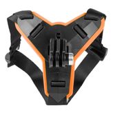 Techmaster GoPro Aksiyon Kamera Kask Alt Çene Bağlantı Aparatı Pratik Turuncu